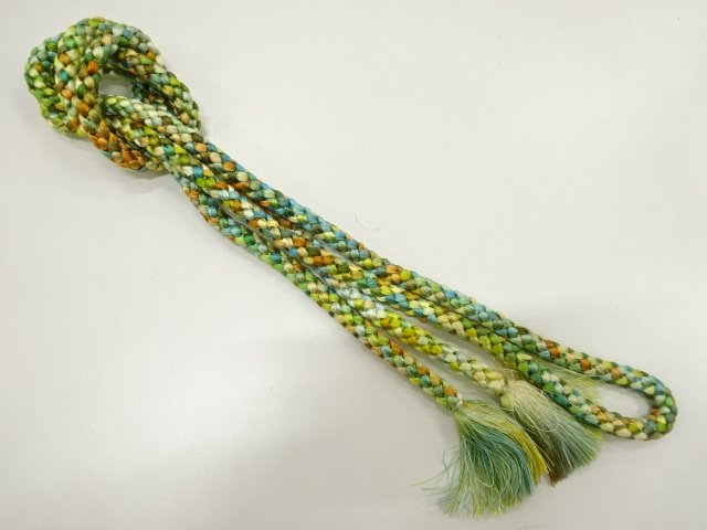 JAPANESE KIMONO / HAND-TIED OBIJIME CORD